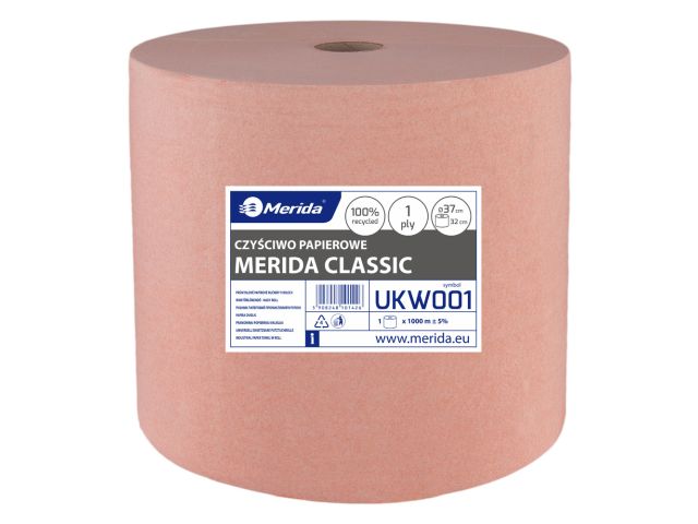 MERIDA CLASSIC - industrial towels, light-brown, 1 -ply, recycled paper, 1000 m (1 pc. / pack.)